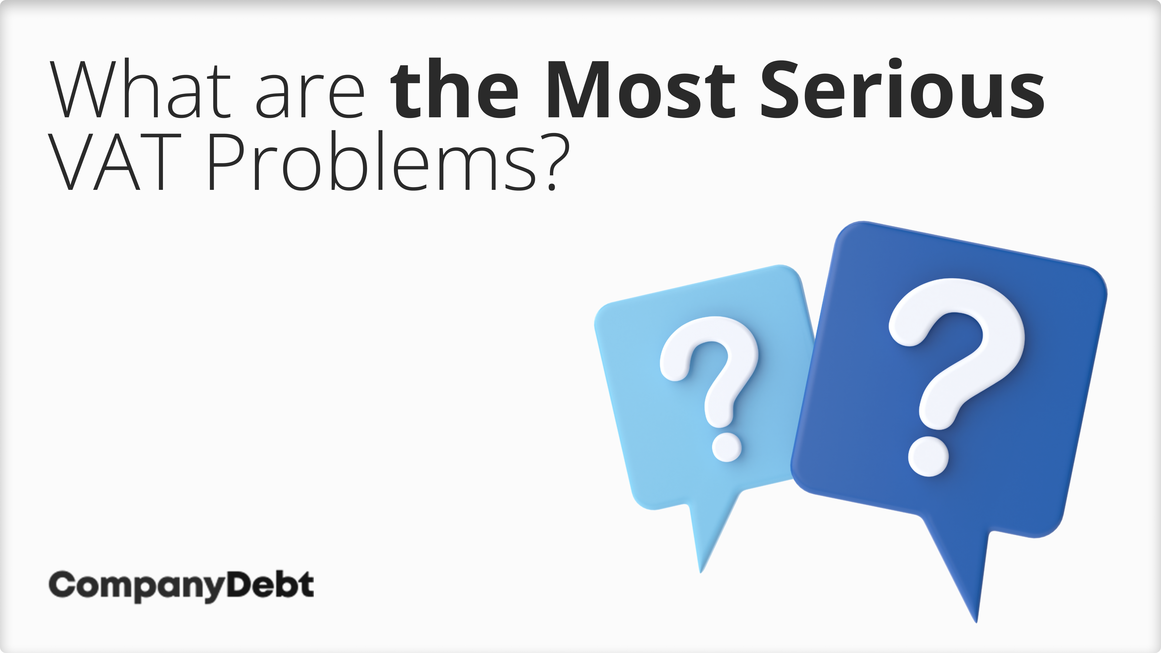 What are the Most Serious VAT Problems?
